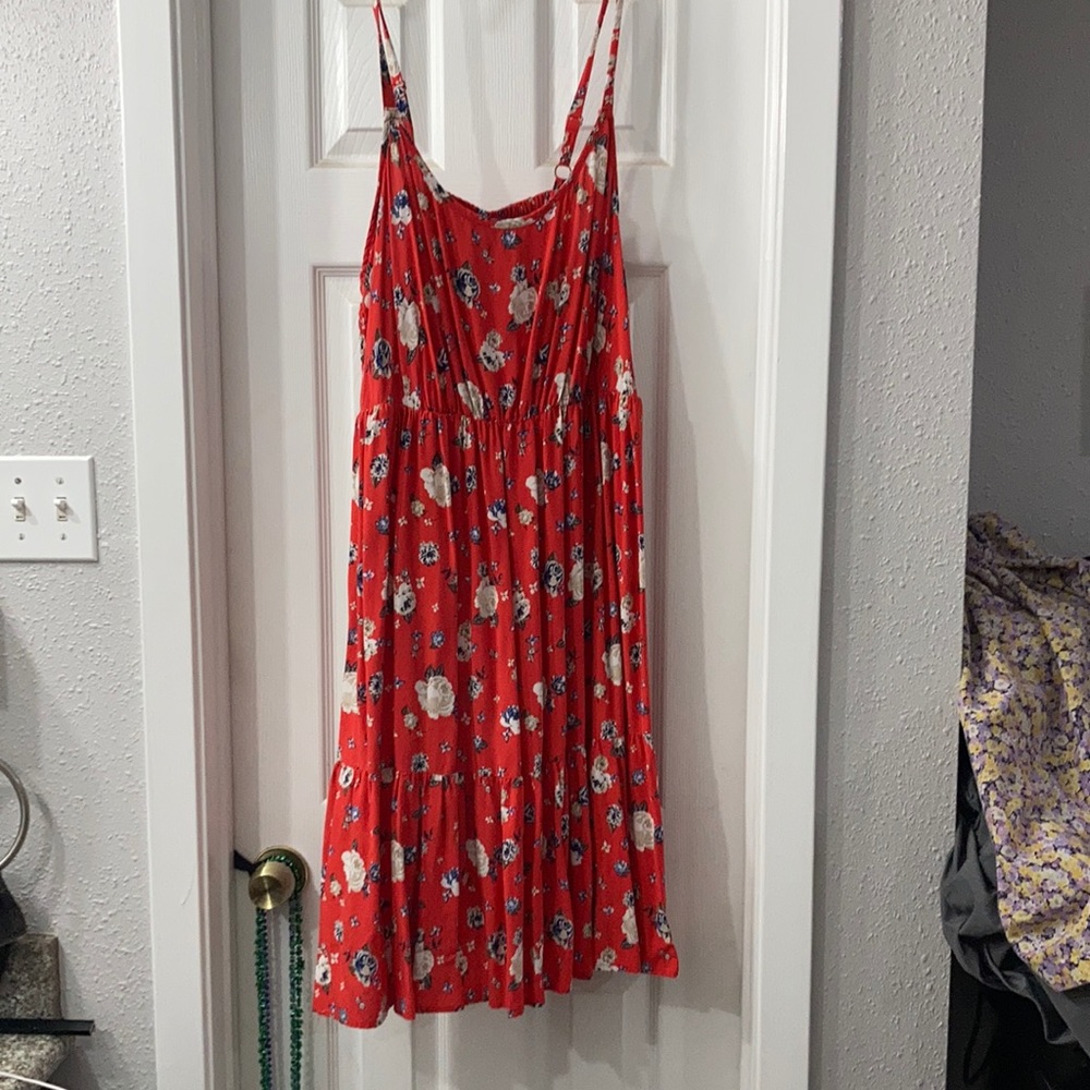 Torrid size 2 Orange floral summer dress